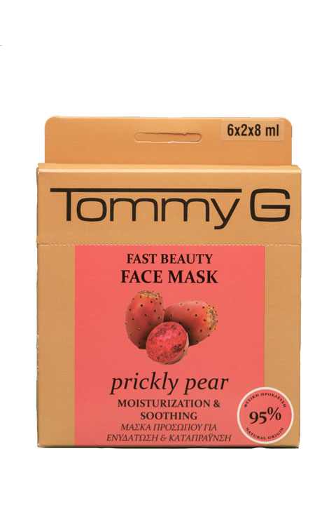 Tommy G Μάσκα προσώπου Fast Beauty με φραγκόσυκο 6x2x8ml